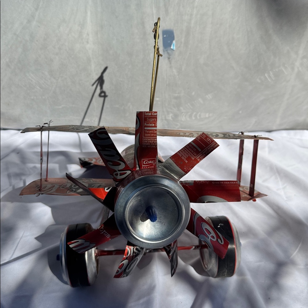 Coca-Cola Can Airplane Model, Handmade SO COOL - Picture 3 of 5